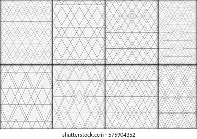 Geometric modern seamless pattern vector background