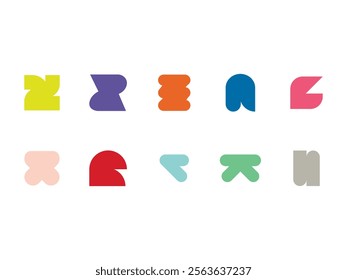 Geometric Modern Shape Element Set