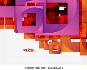 Formas geométricas modernas, fondo de patrón mínimo. Modelo de diseño moderno para el diseño de portadas para folletos, banners web, sitios de Internet, carteles, volantes. Arte vectorial