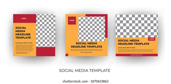 Geometric modern Social Media banner template can be edited. Everyone can use this design easily. Promotional web banners for social media.-Vector.