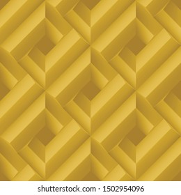 Geometric Modern Stylish Pattern. Seamless Yellow Background. Abstract Texture for Web, Wallpaper, Fabric, Wrapping, Paper