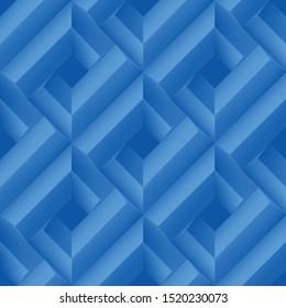 Geometric Modern Stylish Pattern. Seamless Blue Background. Abstract Texture for Web, Wallpaper, Fabric, Wrapping, Paper