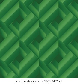 Geometric Modern Stylish Pattern. Seamless Green Background. Abstract Texture for Web, Wallpaper, Fabric, Wrapping, Paper