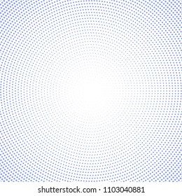 Geometric modern vector dotted bue and white pattern. Fine ornament with dotted elements. Geometric abstract pattern