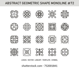 Geometric modern vector logos set. The Best stock design for Identity, Branding and Logotypes