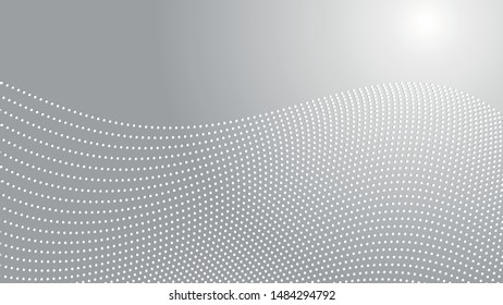Geometric modern vector pattern. Fine ornament with white dots