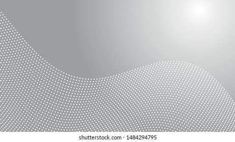 Geometric modern vector pattern. Fine ornament with white dots