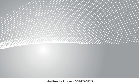 Geometric modern vector pattern. Fine ornament with white dots