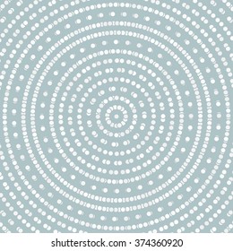 Geometric modern vector round pattern with light elements. Fine ornament with dotted elements