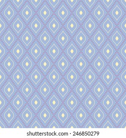 Geometric modern vector seamless colorful pattern. Abstract texture with dotted elements