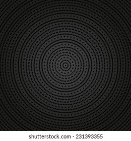 Geometric modern vector seamless dark pattern. Repeating texture with dotted round elements