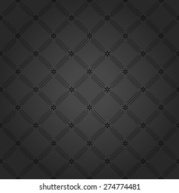 Geometric modern vector seamless dark pattern. Abstract texture with diagonal dots