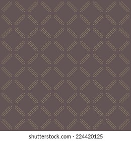 Geometric modern vector seamless pattern. Repeating texture with dotted elements