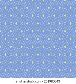 Geometric modern vector seamless pattern. Abstract texture with golden dotted elements
