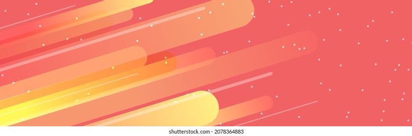 Geometric modern wide background. Abstract futuristic trendy template. Color elegant digital lineal presentation. Vector illustration