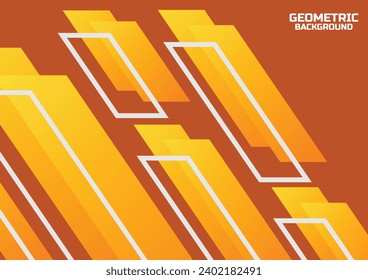 geometric modern yellow background banner