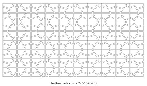 Geometrische modulare Textur 2D Ornament