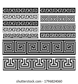 Geometric Mongolian traditional Ornament. Vector illustration.