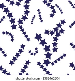 Geometric monochrome abstract seamless pattern with stars. Wrapping paper. Scrapbook paper. Tiling. Vector illustration. Background. Graphic texture for design wallpaper.