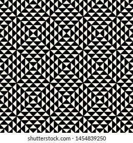 geometric monochrome pattern for graphic design, abstract decoration and fashion