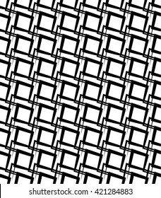 Geometric monochrome pattern (Seamlessly repeatable)