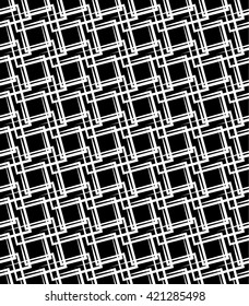 Geometric monochrome pattern (Seamlessly repeatable)