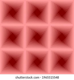 Patrón monocromo geométrico de cuadrados. Abstracción, Ilustración vectorial
