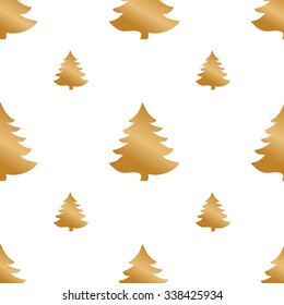 Geometric monochrome seamless Christmas pattern for winter holidays design. Modern Christmas pattern.