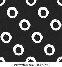Geometric monochrome seamless pattern