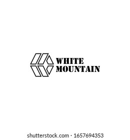 Diseño del logotipo de monograma geométrico de negocios modernos con fondo limpio - EPS10 - vector.