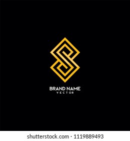 Geometric Monogram S Symbol