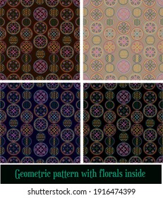 geometric mood changing pattern with color combinations