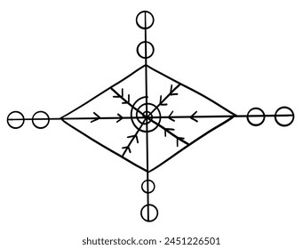 Geometric morocco pattern in doodle style
