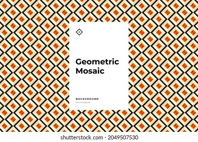 Geometrisches Mosaik, abstrakter Hintergrund. Textur Muster Hintergrund.Cover Design-Layout. Firmenidentität. Vorlage. Vektor eps10