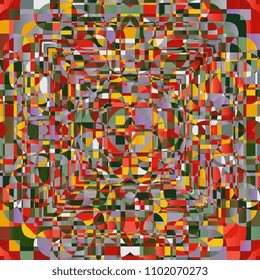 Geometric mosaic background. Abstract background of geometric shapes. Template for your design. Vector illustration