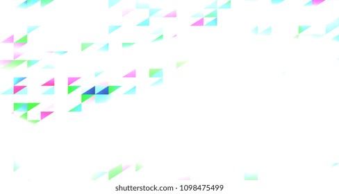 Geometric mosaic background of triangles. Abstract background of geometric shapes. Template for your design. Vector illustration