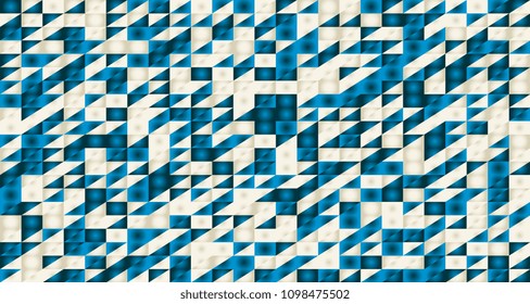 Geometric mosaic background of triangles. Abstract background of geometric shapes. Template for your design. Vector illustration