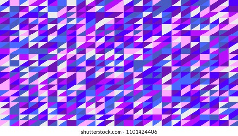 Geometric mosaic background of triangles. Abstract background of geometric shapes. Template for your design. Vector illustration