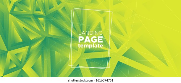 Geometric Mosaic Background. Triangular Poster. Ecology Vector Polygon Banner. Technology Diamond Design. Green Network Diamond Pattern. Biology 3d Gradient Background. Futuristic Diamond Design.