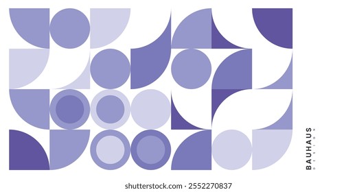Geometric mosaic, bauhaus pattern. Modern geometry figure, shape.