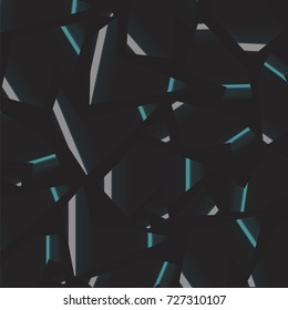 Geometric mosaic blue,dark background