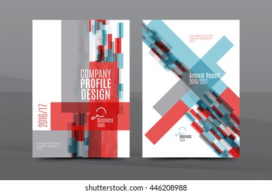 Geometric mosaic design, a4 size business corporate correspondence letter cover. Leaflet, annual report identity template