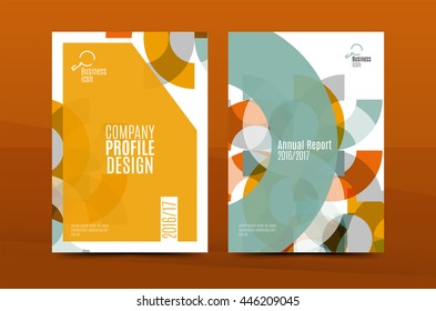 Geometric mosaic design, a4 size business corporate correspondence letter cover. Leaflet, annual report identity template