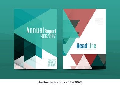 Geometric mosaic design, a4 size business corporate correspondence letter cover. Leaflet, annual report identity template