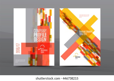 Geometric mosaic design, a4 size business corporate correspondence letter cover. Leaflet, annual report identity template