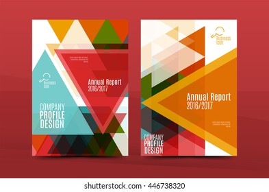 Geometric mosaic design, a4 size business corporate correspondence letter cover. Leaflet, annual report identity template