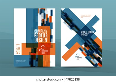 Geometric mosaic design, a4 size business corporate correspondence letter cover. Leaflet, annual report identity template