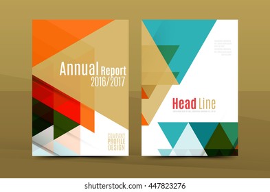 Geometric mosaic design, a4 size business corporate correspondence letter cover. Leaflet, annual report identity template