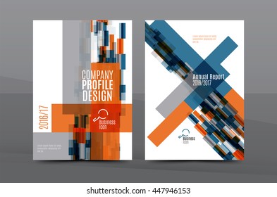 Geometric mosaic design, a4 size business corporate correspondence letter cover. Leaflet, annual report identity template