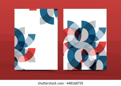 Geometric mosaic design, a4 size business corporate correspondence letter cover. Leaflet, annual report identity template